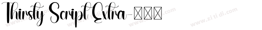 Thirsty Script Extra字体转换